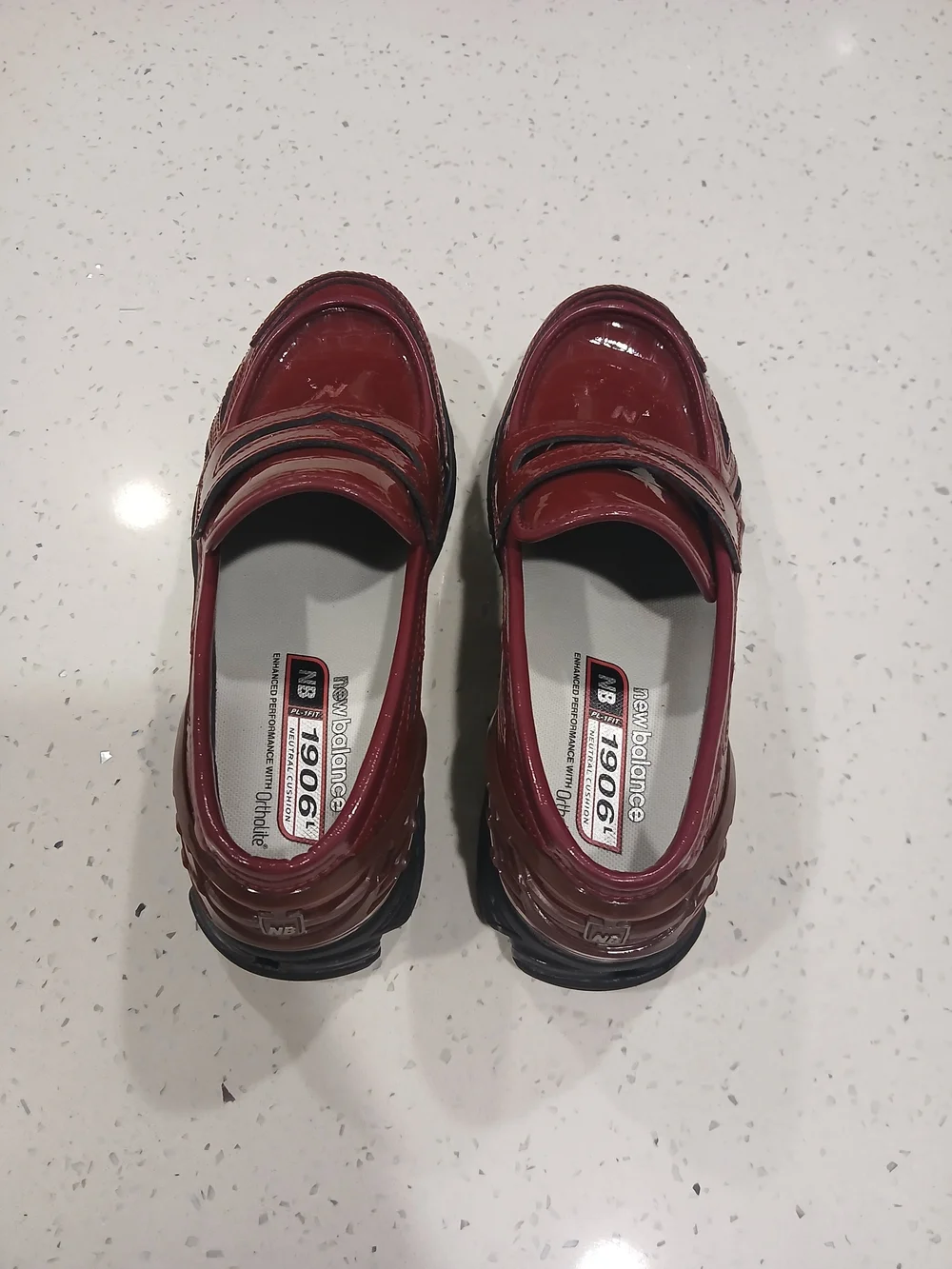 New Balance shiny patent